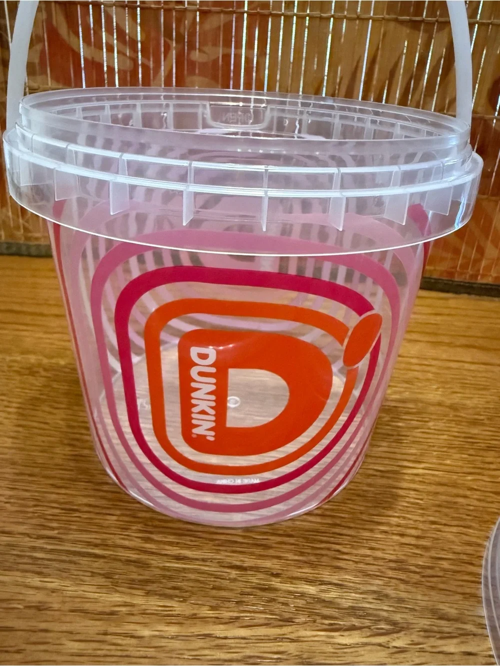Viral Dunkin’ Bucket Empty With Straw LIMITED EDITION 48 OZ COLLECTABLE